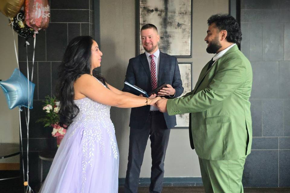 Condo Party Room Wedding