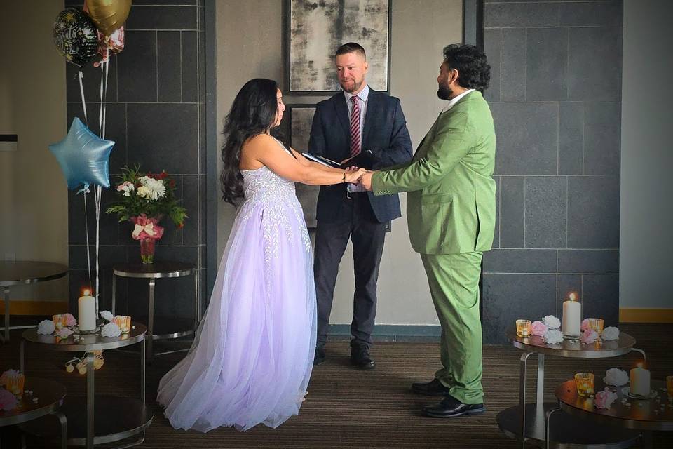 Condo Party Room Wedding