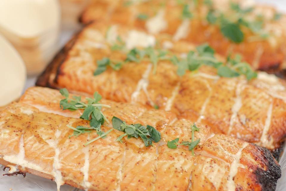 Ceader Plank Salmon