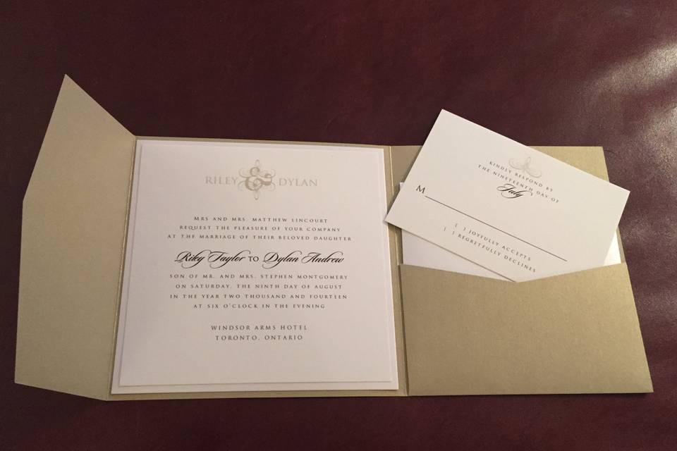 Wedding invitation toronto