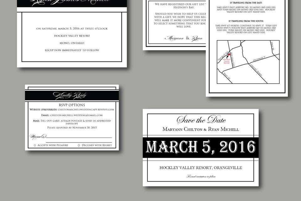 Wedding invitations ontario