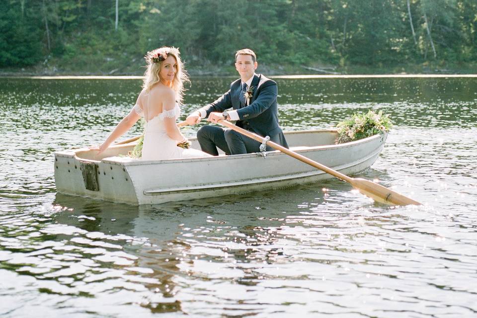 Married Couple in Rowboat