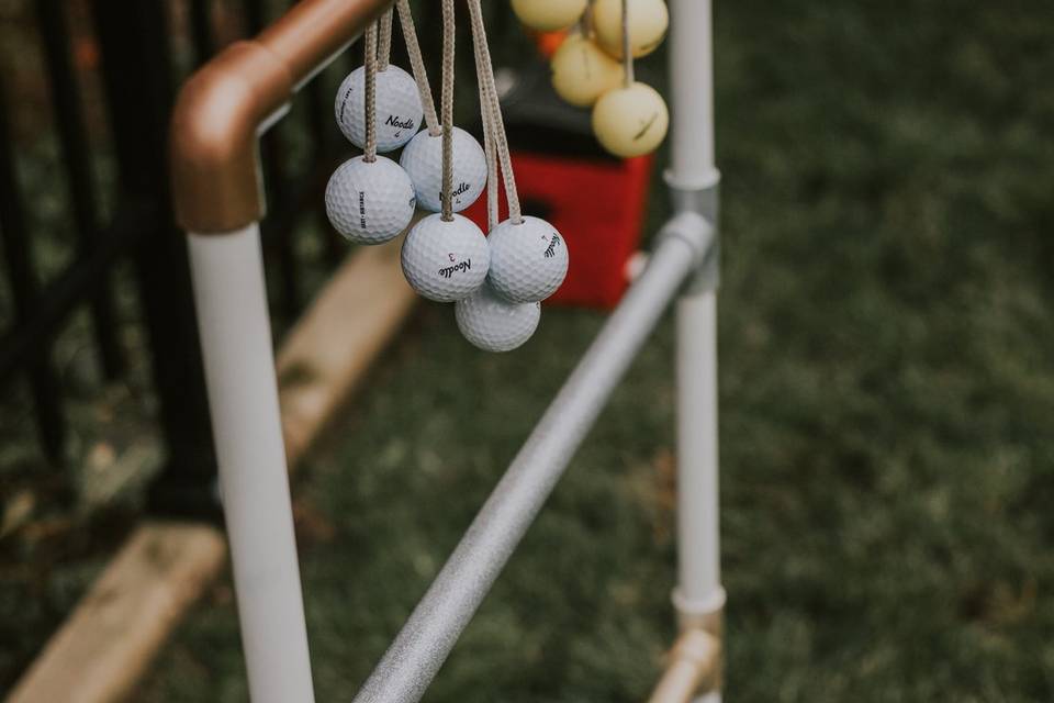 Oversized outdoor games