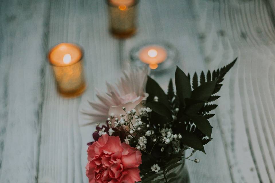 Mason Jar Floral Arrangement