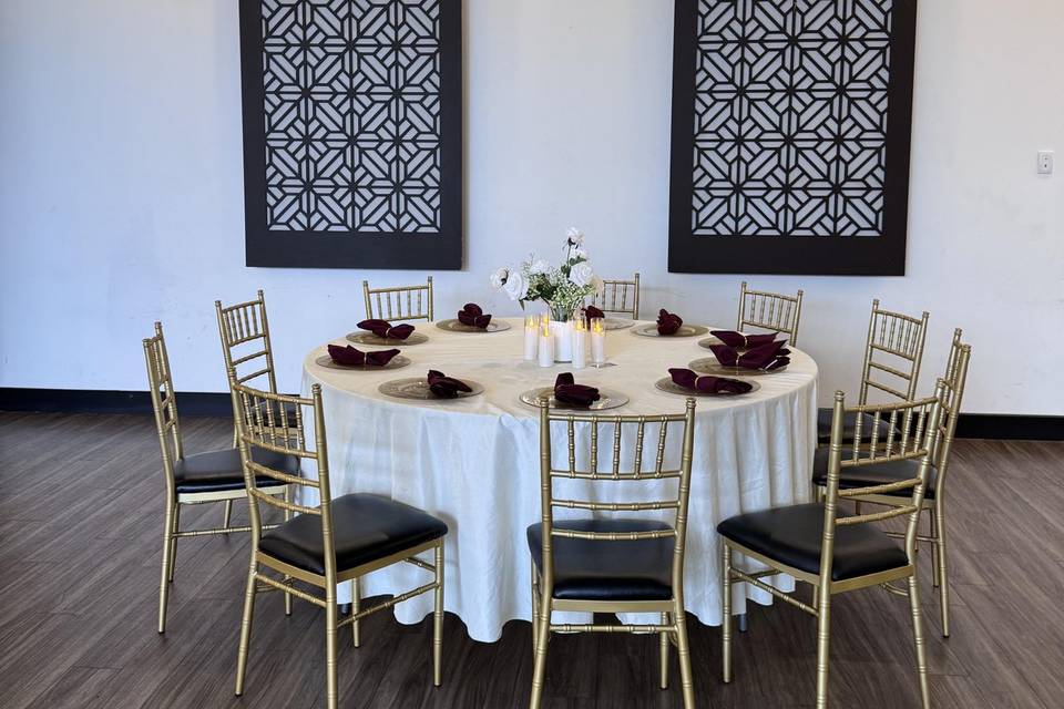 Elegant Reception Table Setup