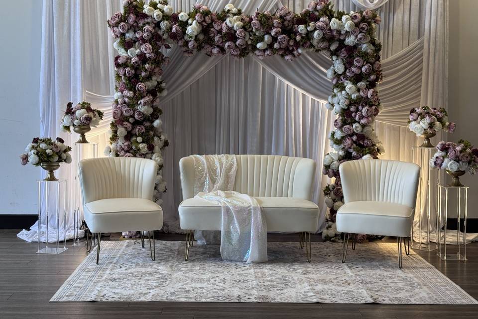 Floral Ceremony Backdrop