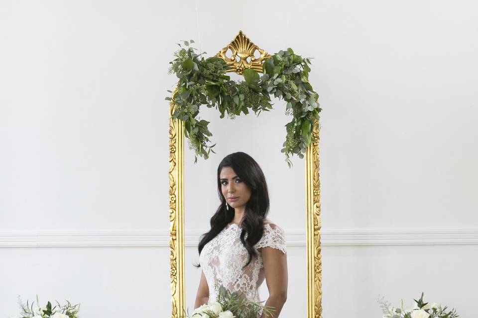 White and green ceremony