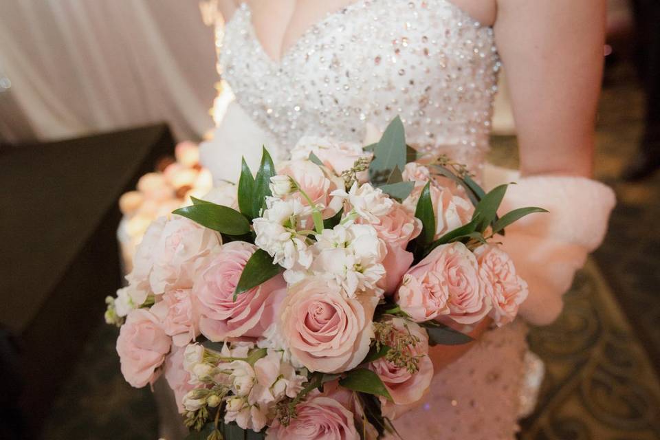 Blush wedding bouquet