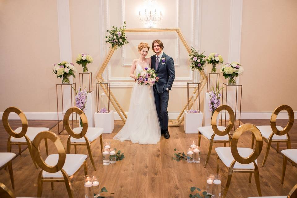 Backdrop flower decor