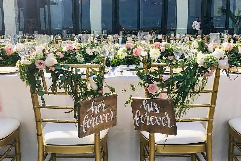 Head Table/Chair Flowers