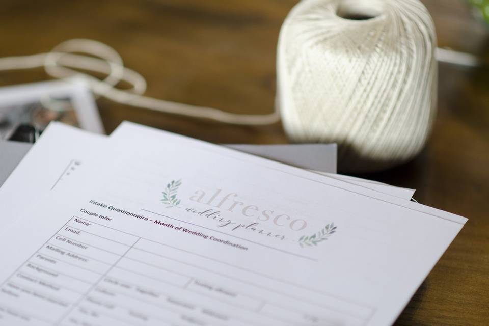 Alfresco Wedding Planner