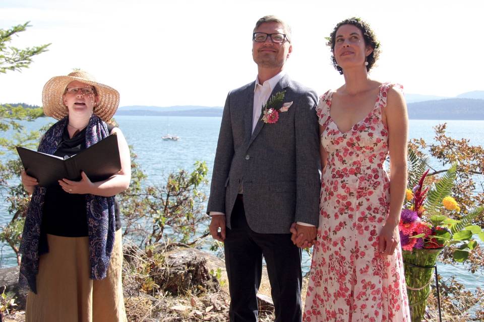 Galiano Island ceremony