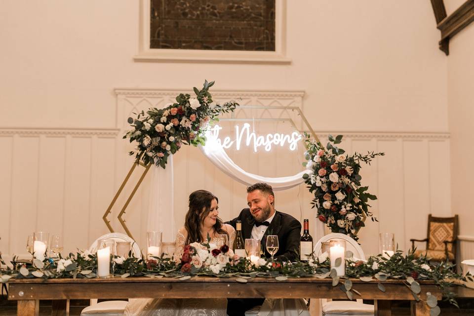 Couple, Head Table