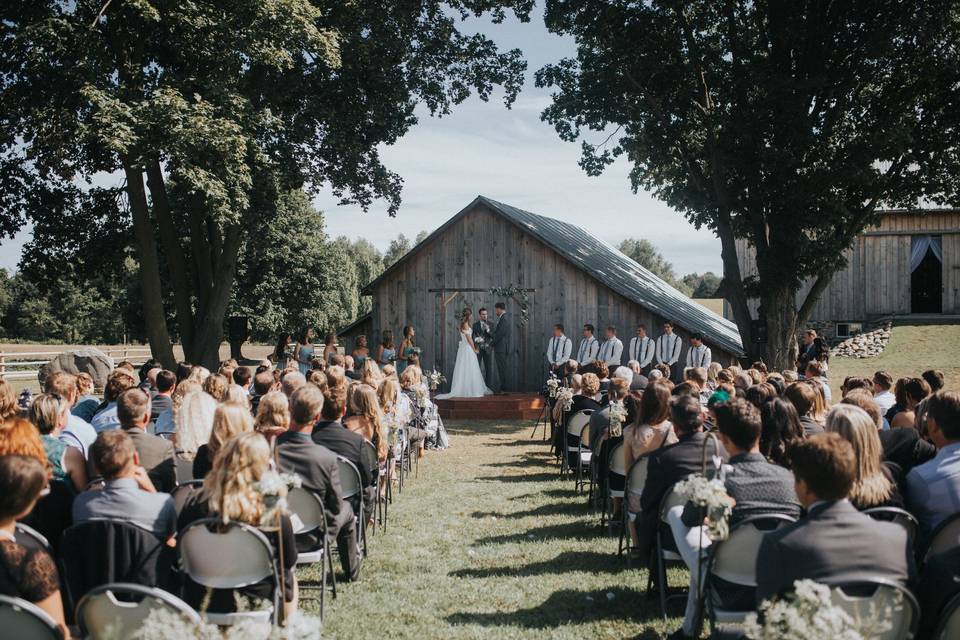 An Outdoor Family Ceremony