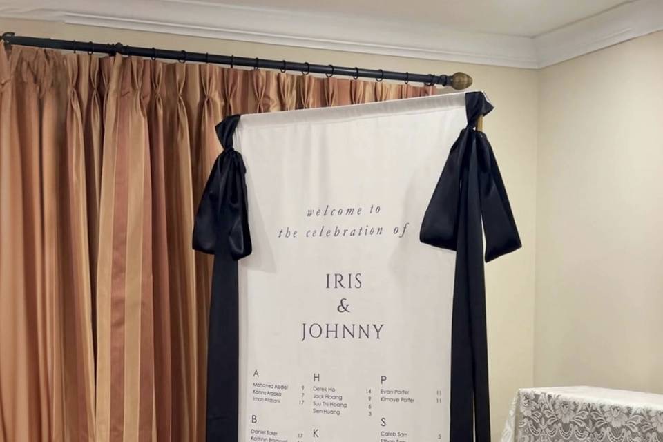 Linen seating chart