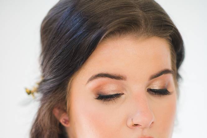 Beautiful soft bridal look