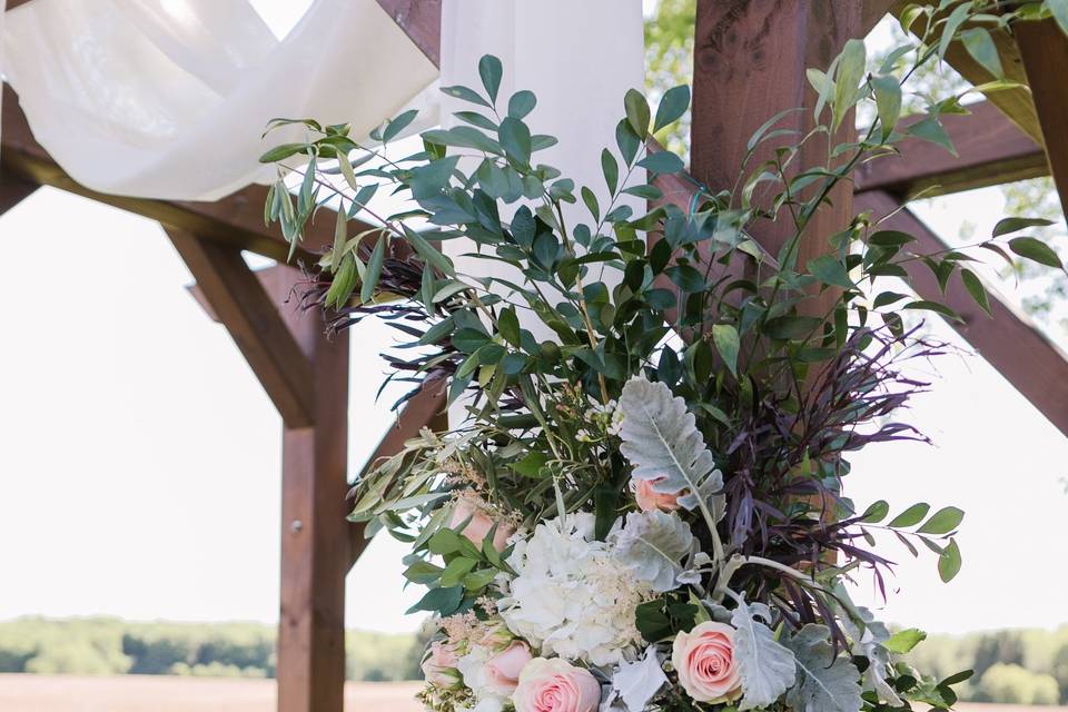 Beautiful arbor flowers