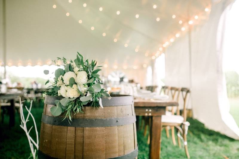 Rustic lush bouquet