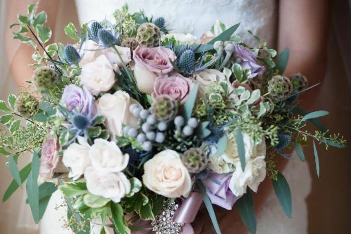 Rustic muted fall bouquet