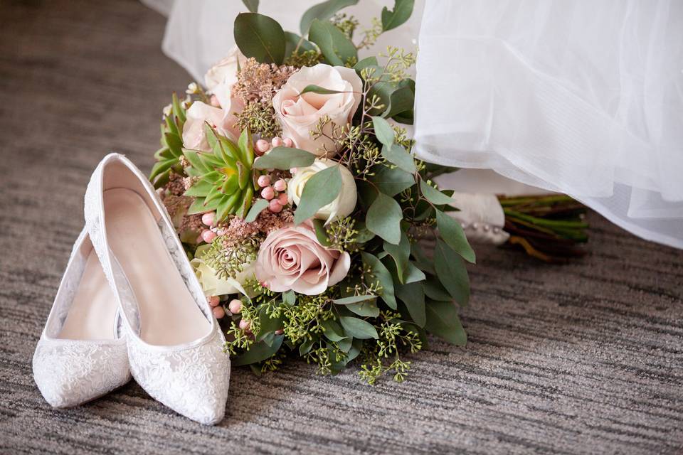 Garden bridal bouquet