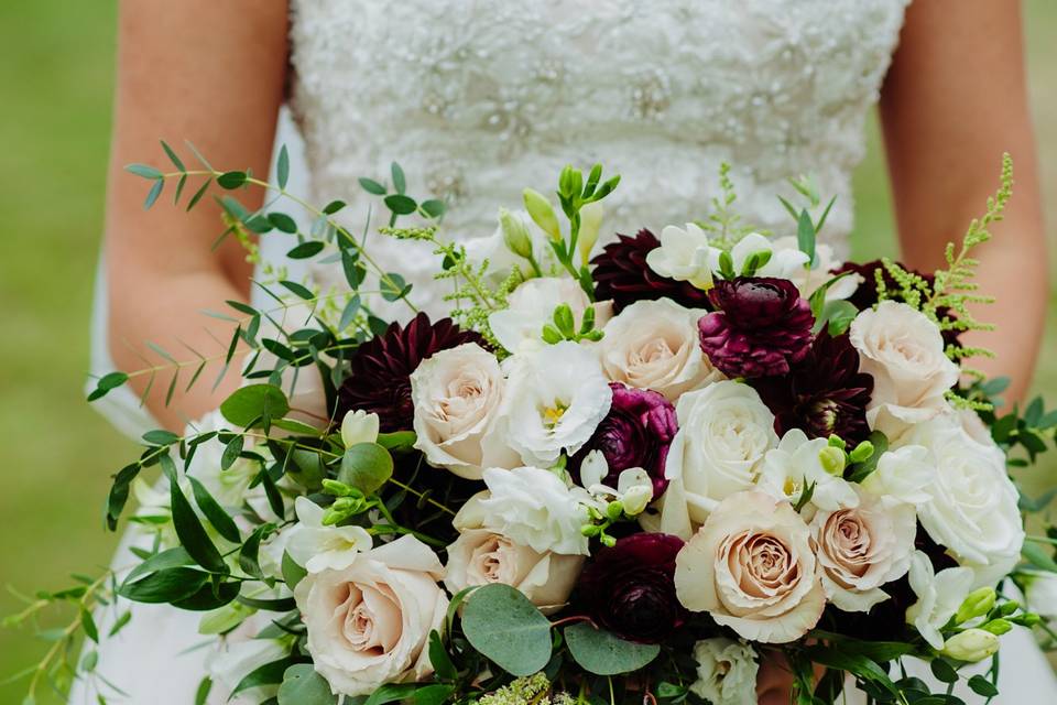 Garden bridal bouquet