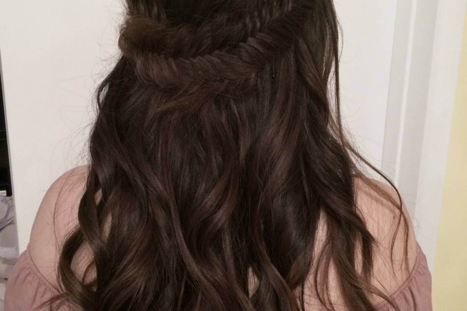 Algary, Alberta wedding hair