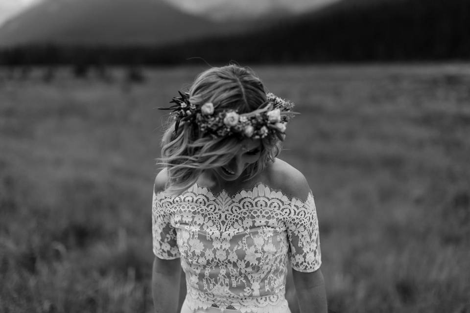 Calgary, Alberta wedding hair