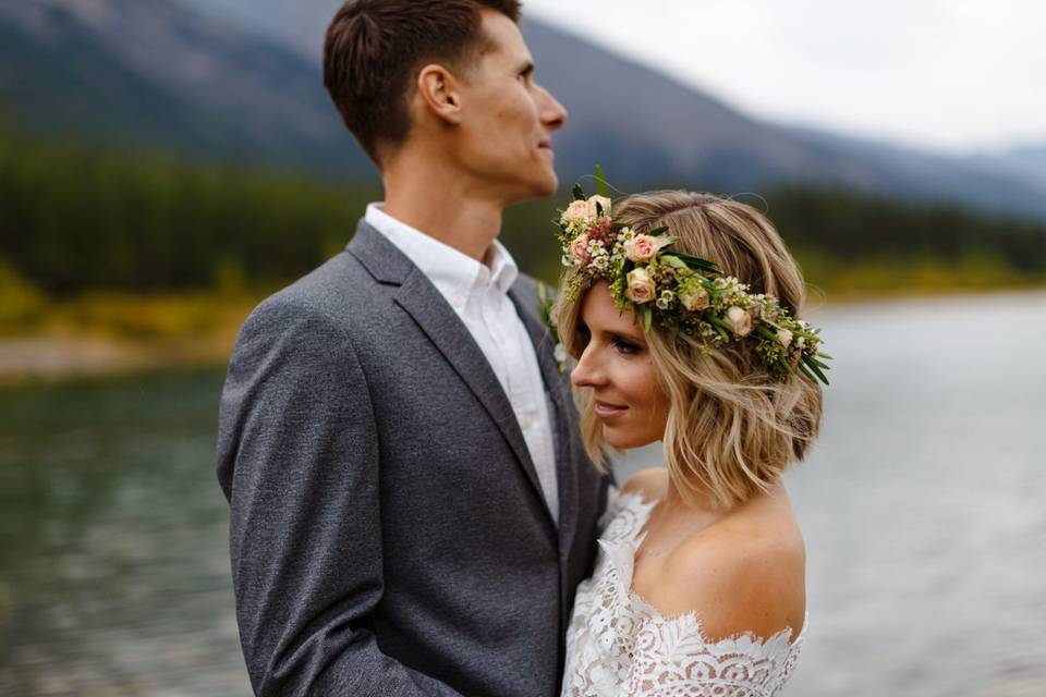 Calgary, Alberta wedding hair