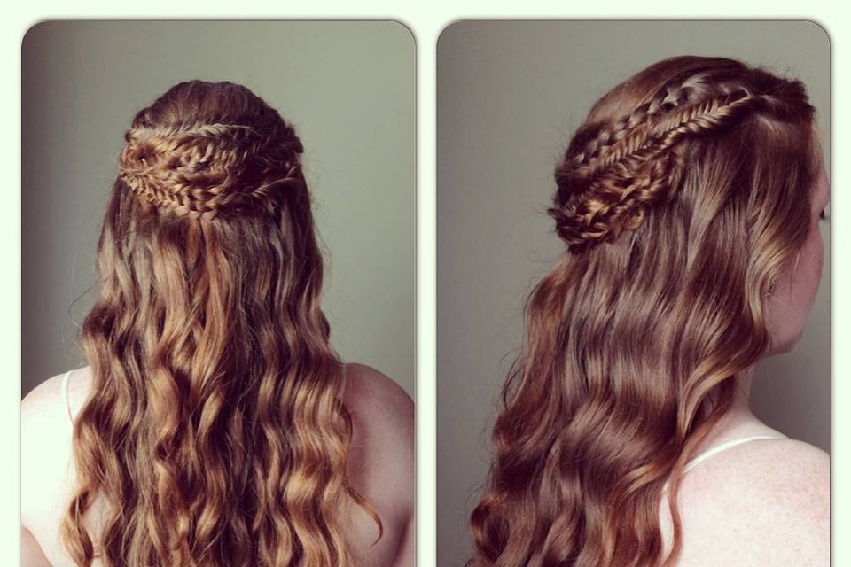 Calgary, Alberta wedding hair