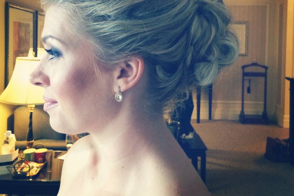 Calgary, Alberta wedding hair