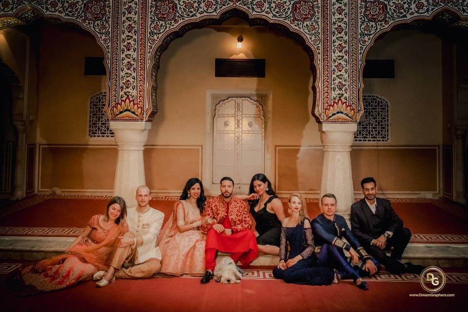 Group photos at weddings