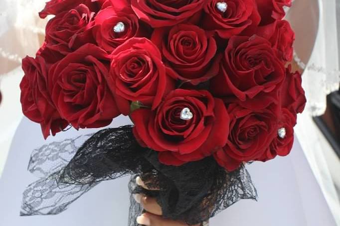 Rose Bouquet with Bling