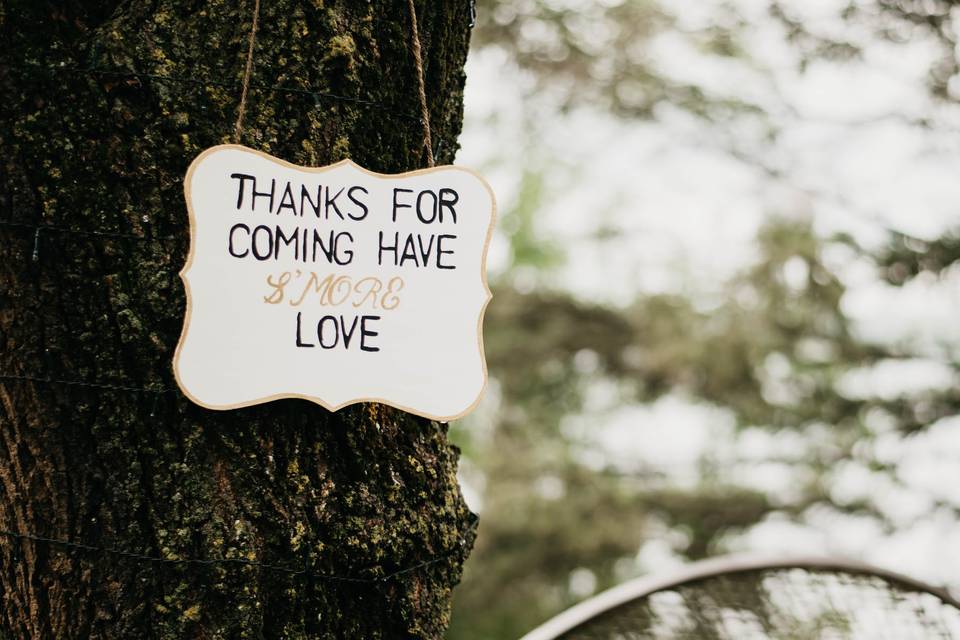 Wedding signage