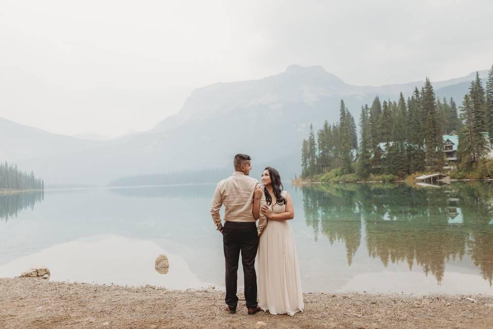 J + A - Emerald lake, Yoho