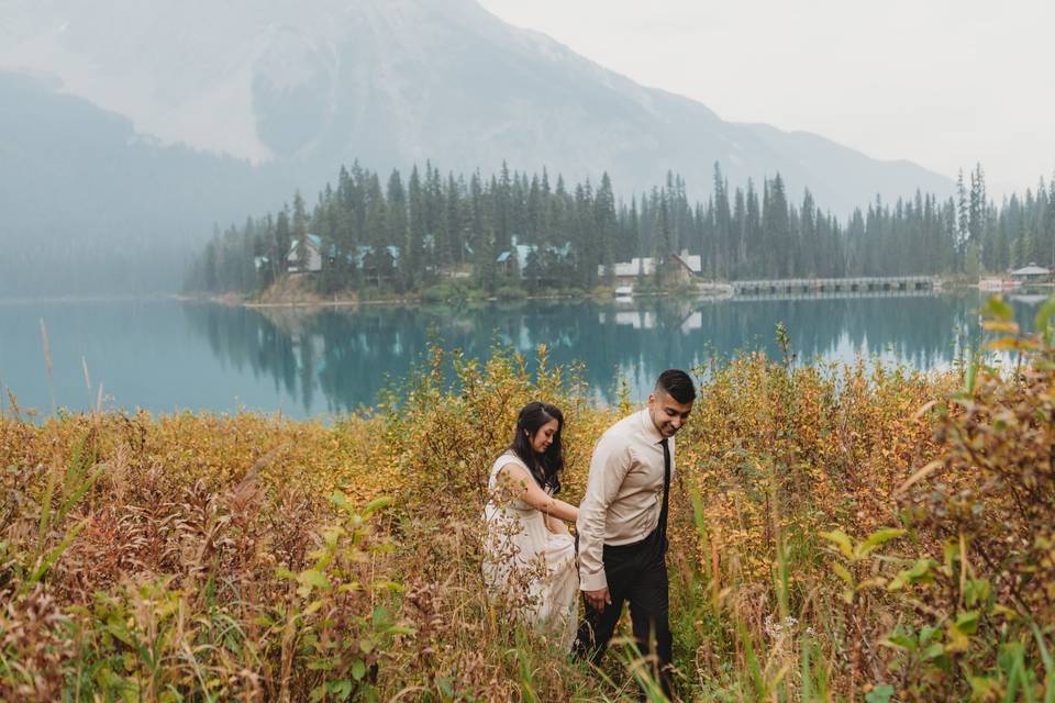 J + A - Emerald lake, Yoho