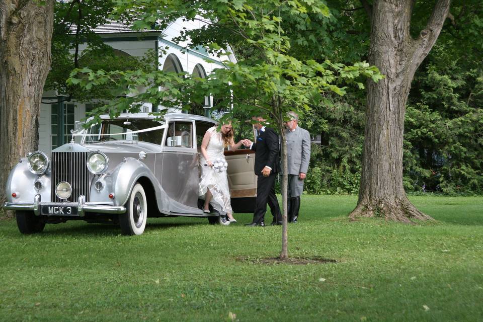 Classic car on site