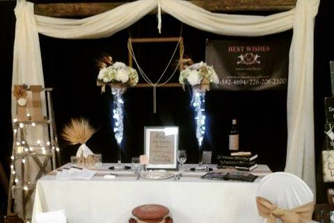 Rustic Bridal show booth