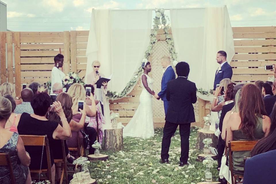 A stunning ceremony