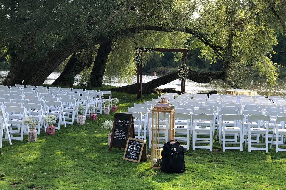 Riverfront ceremony