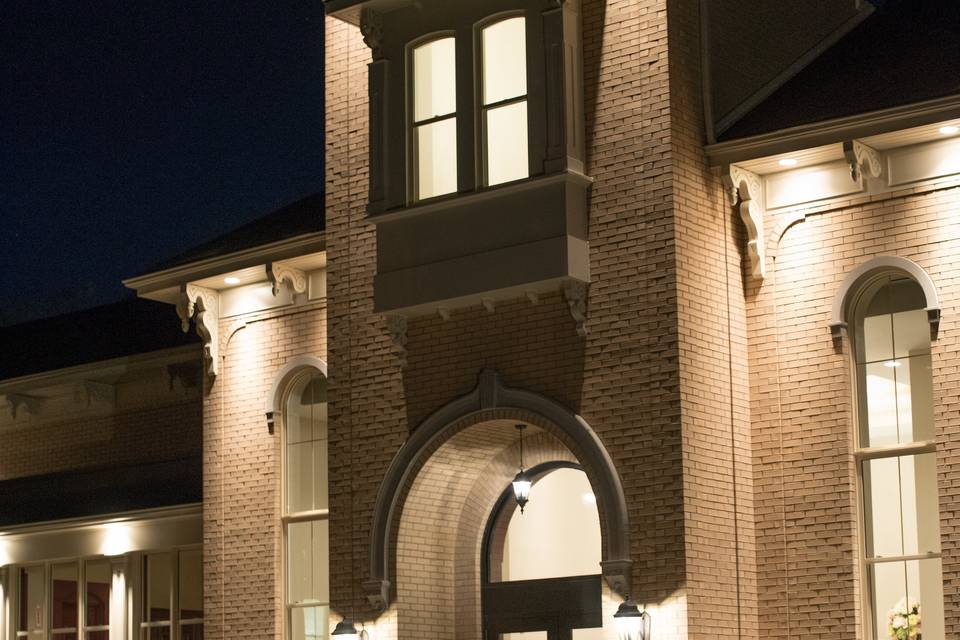 Banquet hall and main house