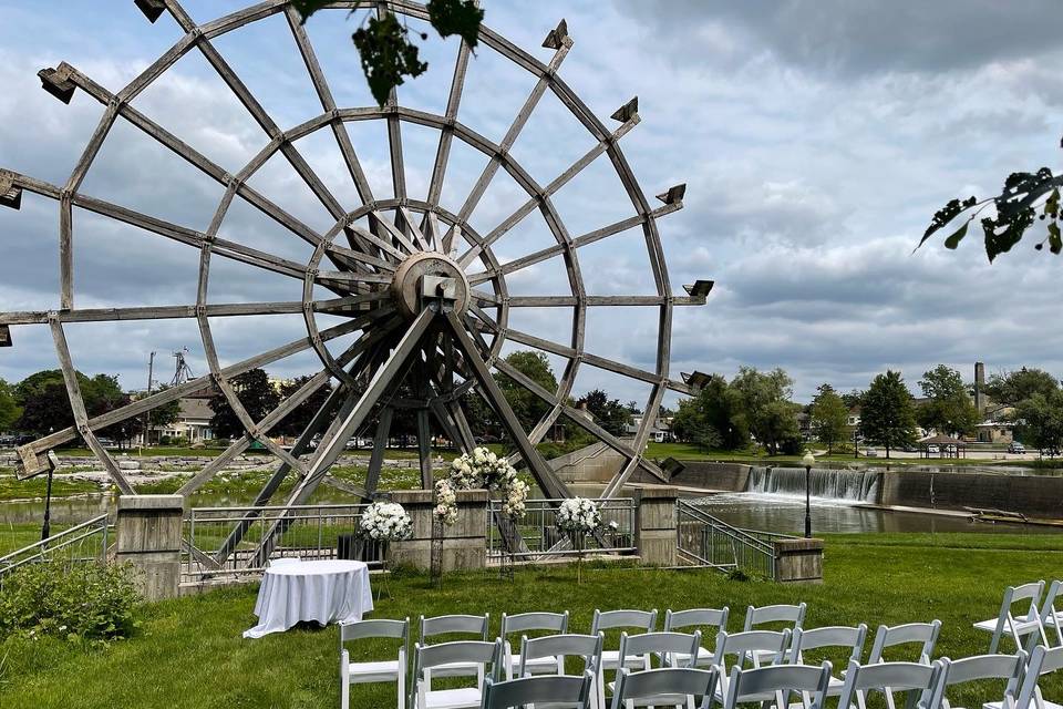 Riverfront ceremony