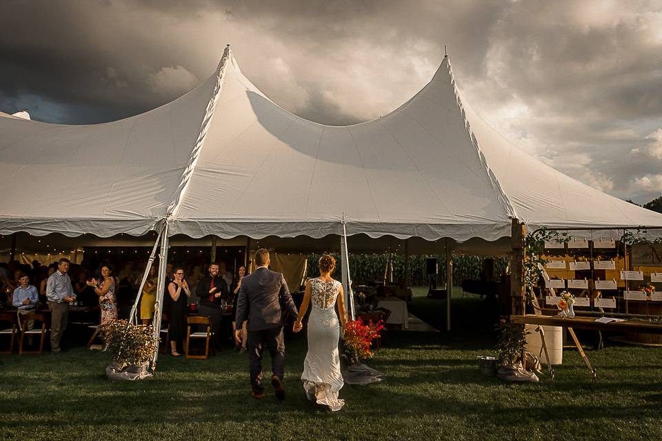 Tented wedding