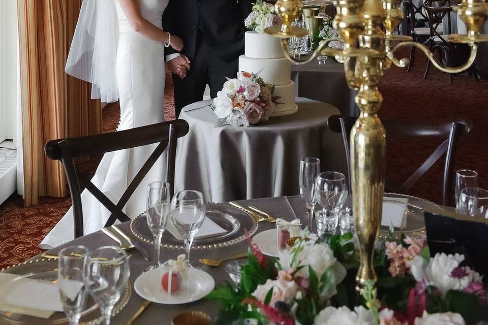 Bride groom photo in reception