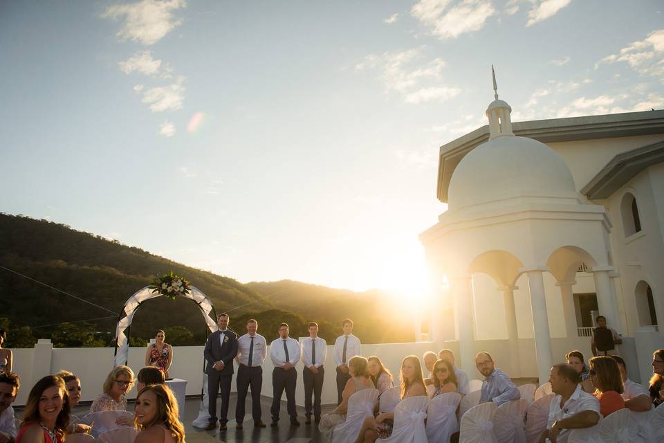 Costa Rica rooftop wedding