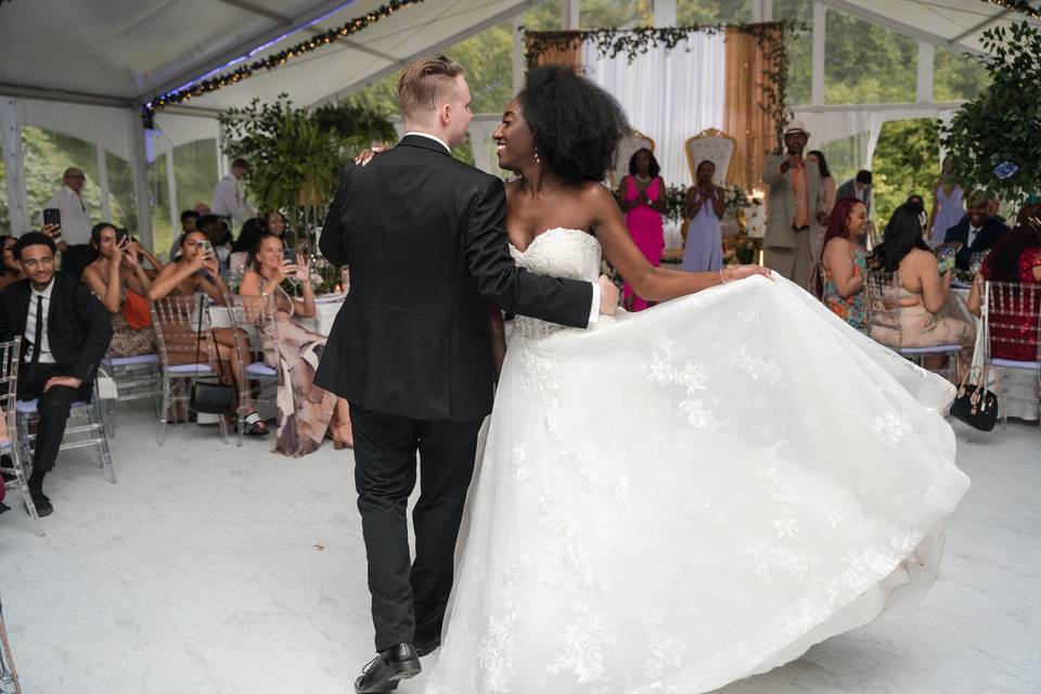 Bride and Groom first dance