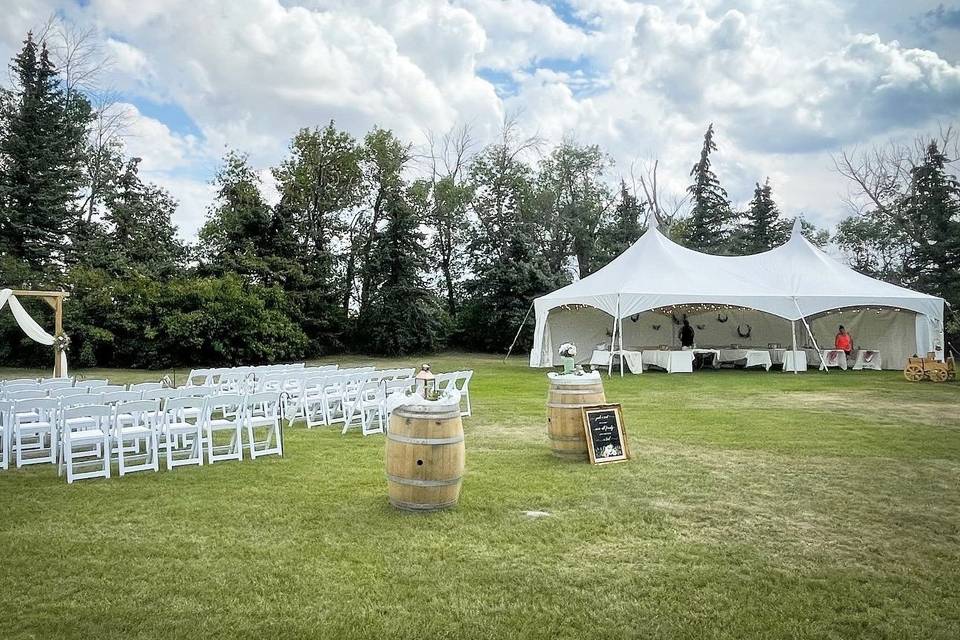 20x40 Marquee + White Resin