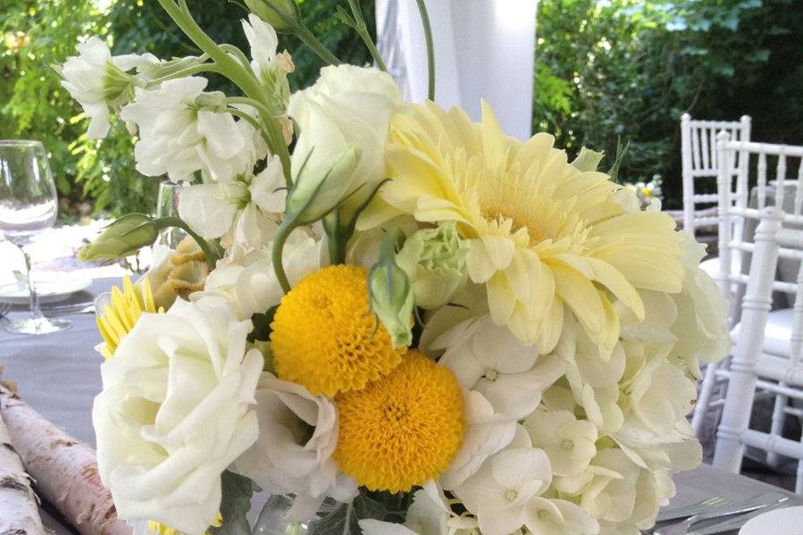 Sweetpea's wedding centrepiece