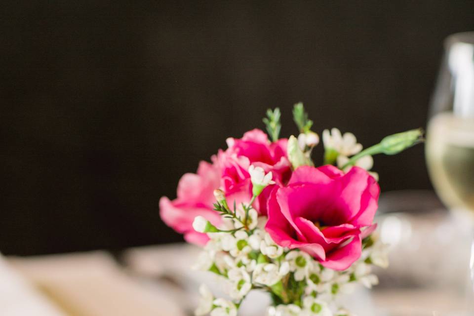 Sweetpea's teacup arrangement