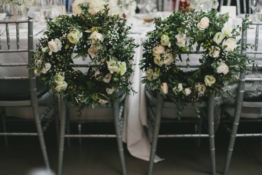 Sweetpea's bridal bouquet