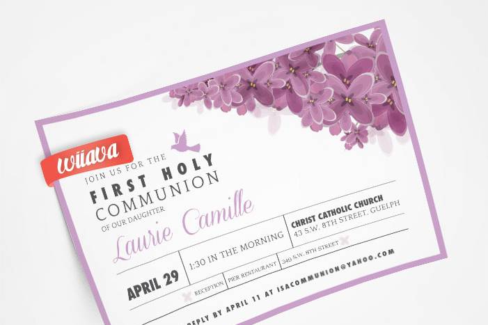 First Communion Invitation